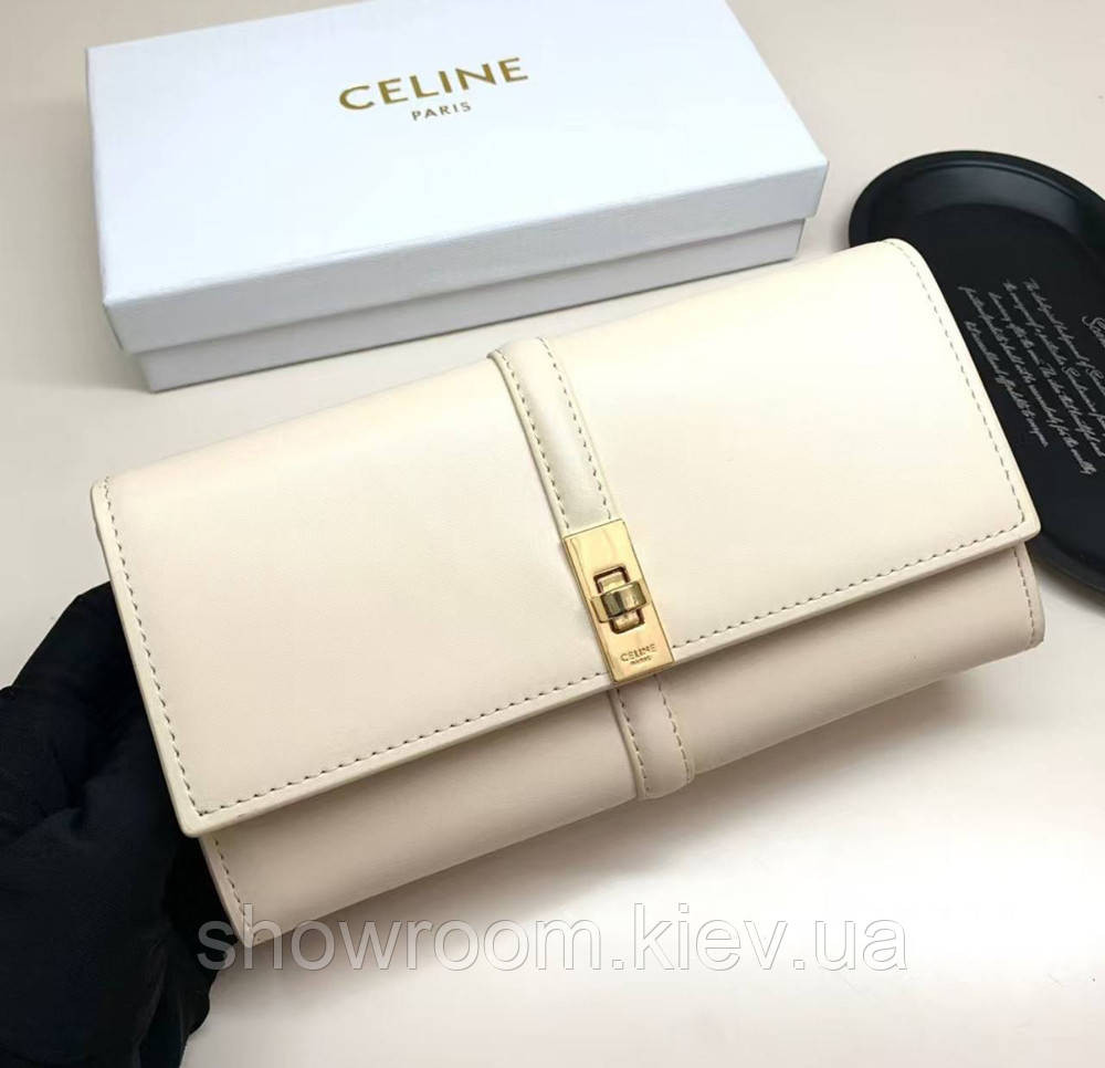 Жіночий брендовий гаманець Celine (924) beige Київ - фото 1