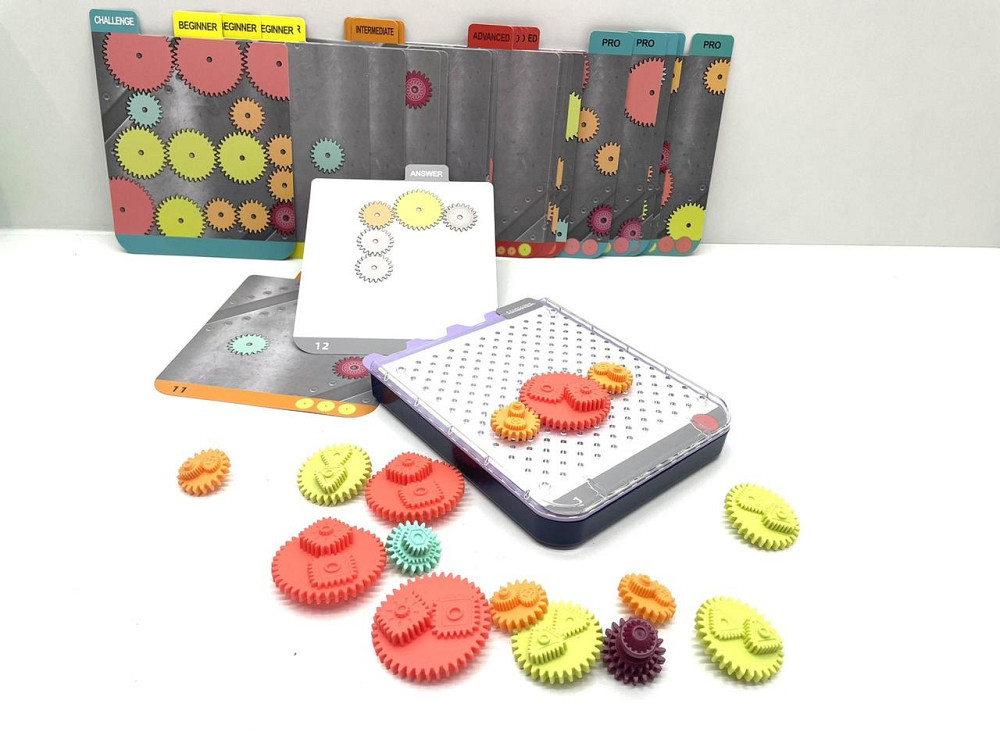 Гра логічна Hola Toys шестерні 40 карток із завданнями (E7985) Чернігів - фото 3