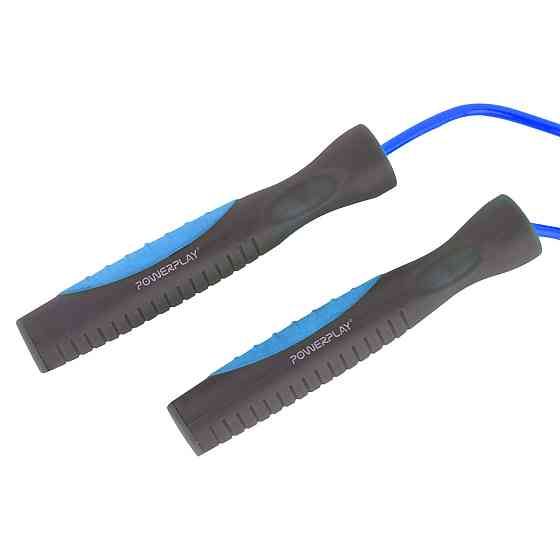 Скакалка спортивна для PowerPlay 4204 Classic Jump Rope Блакитна (2,7m.) Київ