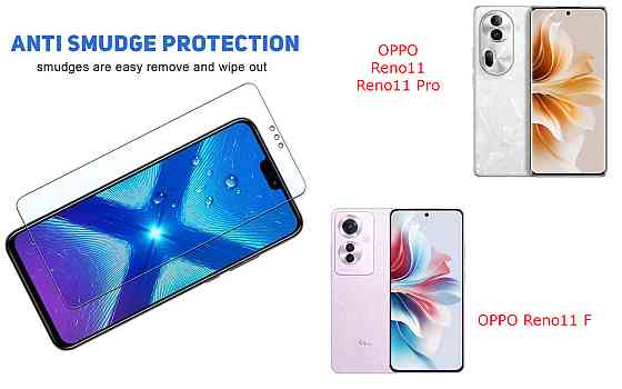 Захисне скло NeoGlass для OPPO Reno11, Reno11 F, Reno11 Pro – надпрозоре та стійке Київ