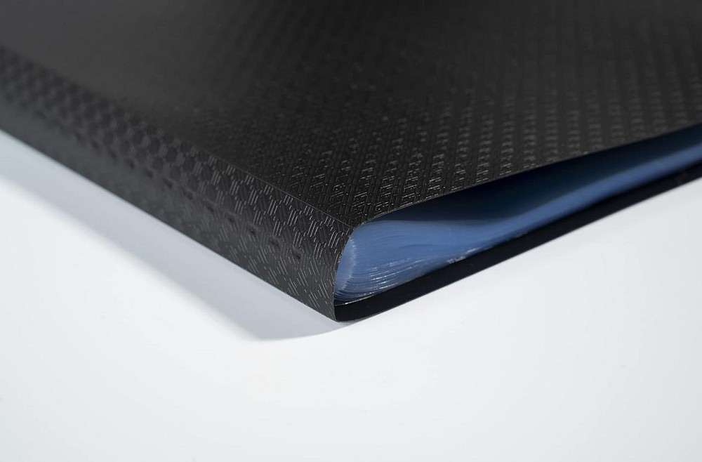 Папка-барвік Exacompta чорна A4 40 файлів 80 кишень на блискавці ZIP поліпропілен Київ - фото 6