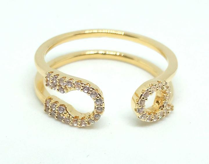 Кільце жіноче позолота Київ - фото 1