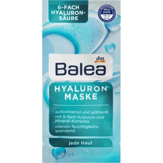 Маска для обличчя гіалуронова Balea, 16 мл (Німеччина) Balea Maske Hyaluron, 16 ml Львів