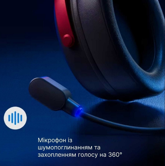 MCHOSE V9 Pro — Бездротові ігрові навушники игровые наушники чорні. Харків - фото 1