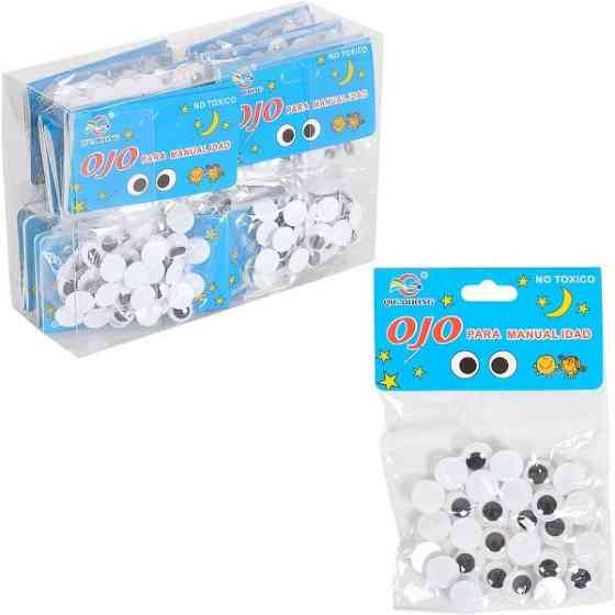 Творчий набір для аплікацій "Очі" 106552 чорні, розмір 1,2 см Вінниця