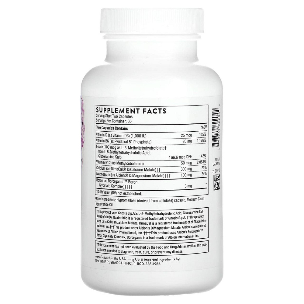 Вітаміни для підтримки кісток Thorne Advanced Bone Support 120 капсул Київ - фото 2