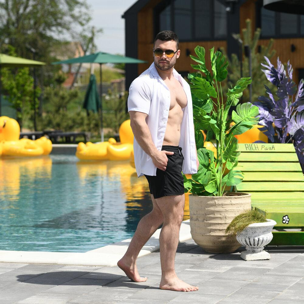 Плавательные шорты мужские темно-синий Pobedov Pool day Киев - изображение 4