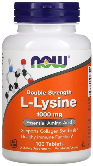 L-лізин Now Foods L-Lysine 1000 мг 100 таблеток Київ - фото 1