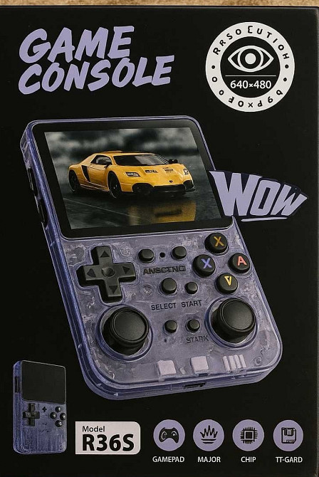 Игровая приставка R36S 64Gb Портативная Ретро консоль (последняя ревизия) Киев - изображение 2