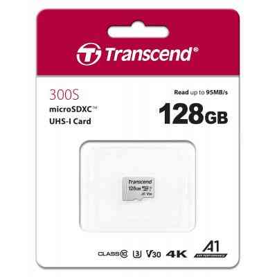Карта пам&apos;яті Transcend 128GB microSDXC class 10 UHS-I U3 A1 (TS128GUSD300S) Вінниця