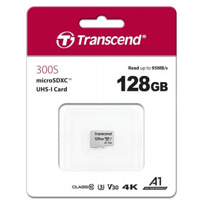 Карта памяти Transcend 128GB microSDXC class 10 UHS-I U3 A1 (TS128GUSD300S) Винница - изображение 2