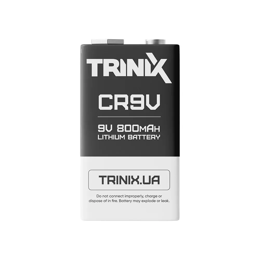 Батарея Trinix CR9V 9V LiMnO2 800mAh (28-00035) Киев - изображение 1