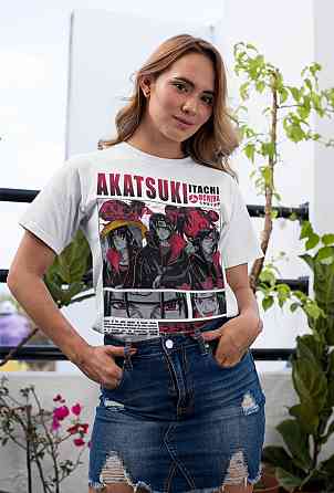 Футболка для хлопчика з аніме принтом Наруто оверсайз (зріст від 165 до 180) Чорний AnimeJ0391m Дніпро