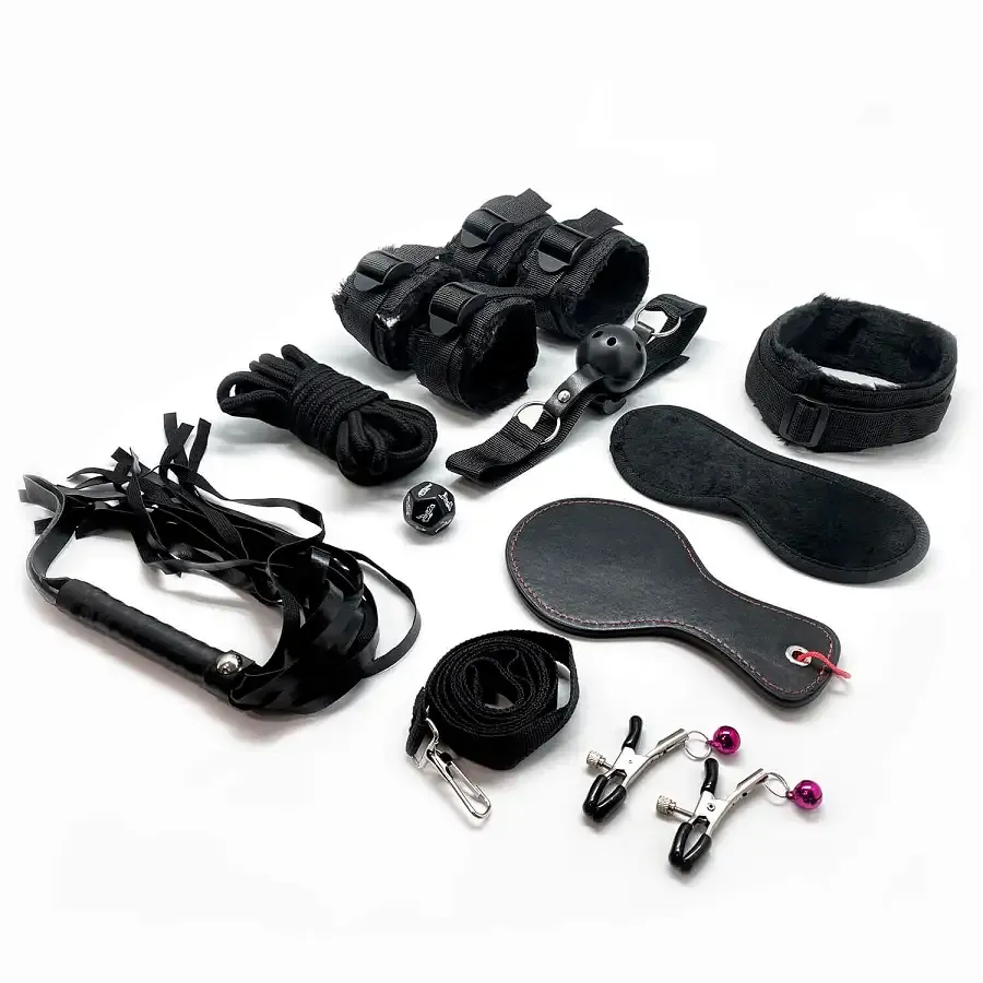 Набір для BDSM Alive FURY Black BDSM Kit, 10 предметів Львів - фото 1