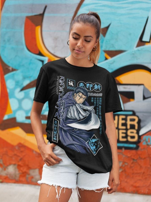 Футболка для мальчика аниме Руроуни Кенсхин Самураи Кс оверсайз (рост от 165 до 180 ) Черний AnimeJ1192m Днепр - изображение 5