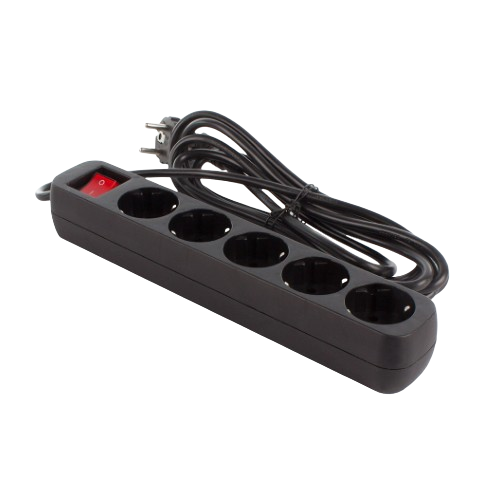 Фільтр мережевий 5 розеток 3м чорний CW-PSEA53BK ColorWay Житомир - изображение 1