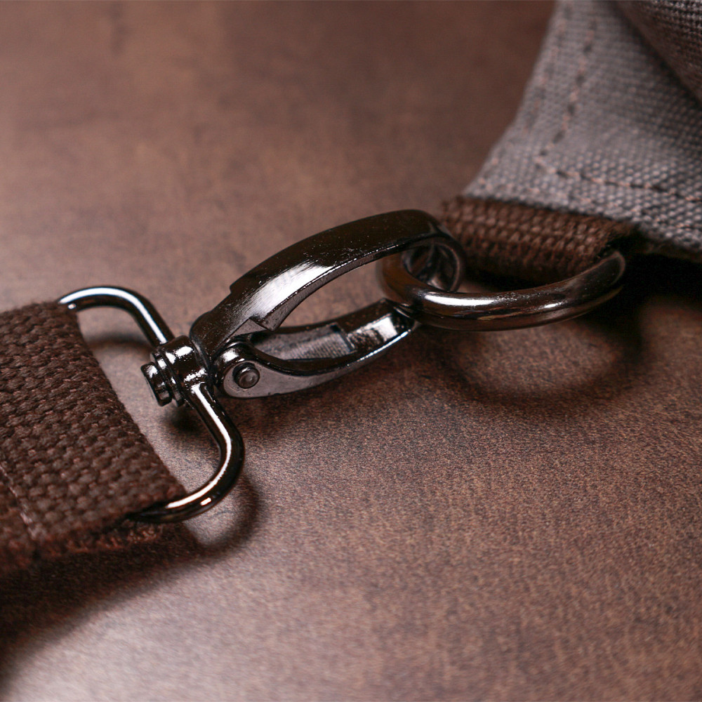 Удобная мужская сумка через плечо Vintage 20388 Серый Киев - изображение 1