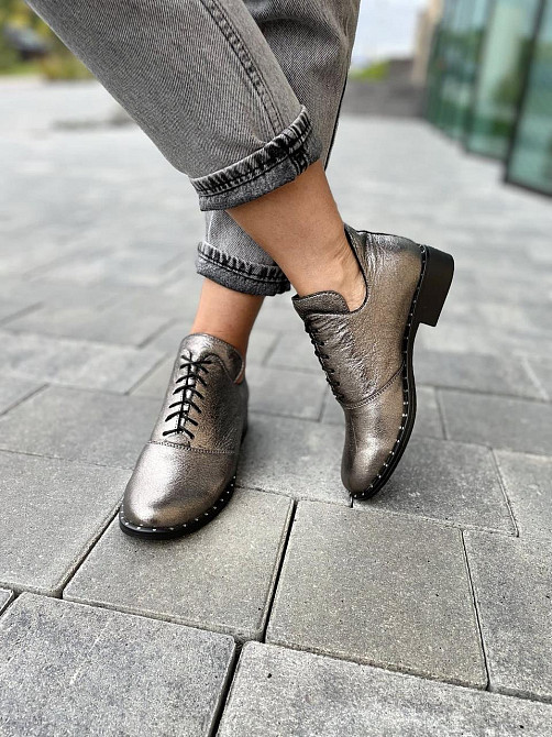 Черевики жіночі Sothby's темне-срібло натуральна шкіра 36р. (Б-552/2 3545) Коломия - фото 7