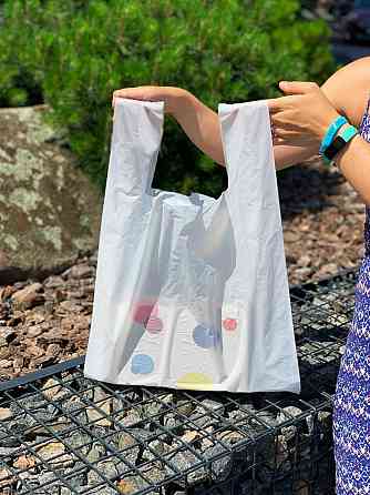 Пакет майка АКТ, АКТ, 40(2х9)х60, 30 мкм, (50 шт.), HDPE пищевой, белый Павлоград