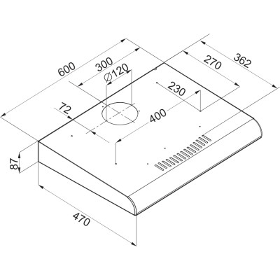 Вытяжка кухонная Hansa OSC6112WH Винница - изображение 6