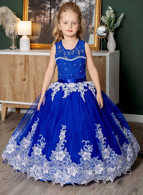 Длинное нарядное платье Кружево на 5-7 лет Кривой Рог - изображение 3