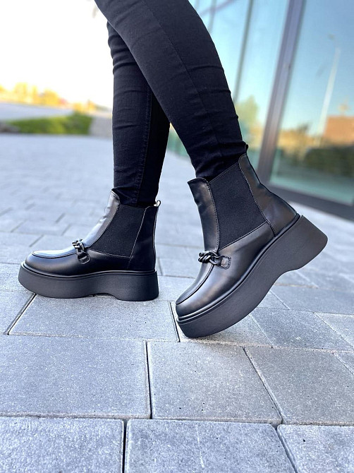 Черевики жіночі ARLEN чорні натуральна шкіра зимові 36р.-23см. 37р.-24см. 38р.-24.5см. (4833) Коломия - фото 4