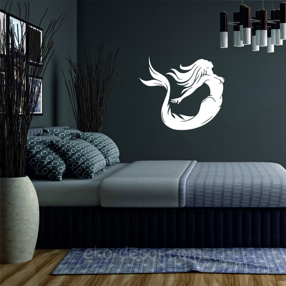 Декоративное настенное 3D Панно «Русалочка» Декор на стену с объемом 100*95 см, Белый Киев - изображение 5