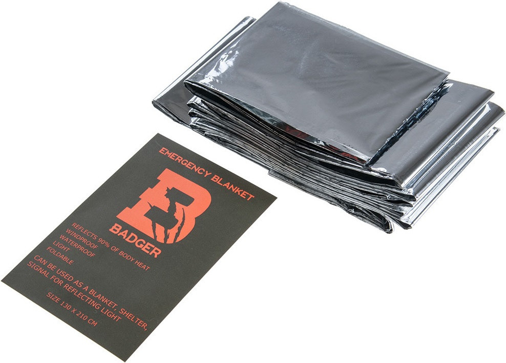 Універсальна Термоковдра - фольга 210х130 см рятувальна NRC Badger Outdoor Нововолинськ - фото 2