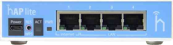 Бездротовий маршрутизатор Mikrotik hAP lite (RB941-2ND) зовнішній адаптер живлення Харків