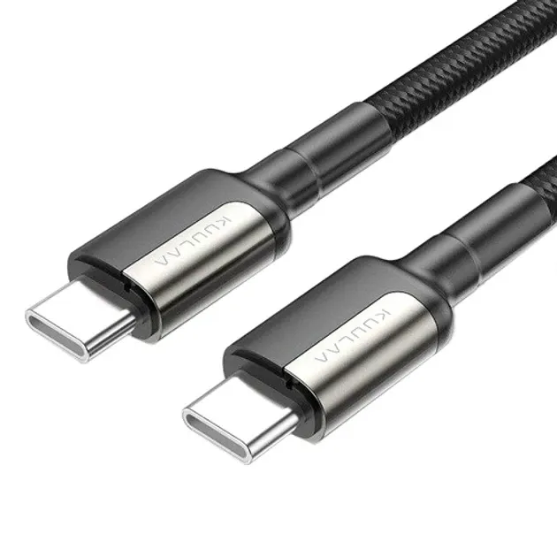 Кабель TYPE-C - TYPE-C  1м Pavareal Q28 60Вт QC3.0 шнур живлення в оплетці Київ - фото 10