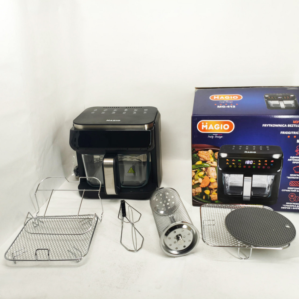 Аерогриль з сенсорним управлінням, Електричний аерогриль для кухні повітряний TN-96 Львів - фото 8