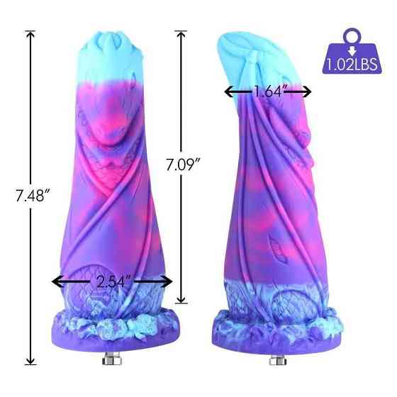 Фалоімітатор для секс-машин Hismith 7.48″ Silicone Dildo HSA139 Monster Series, система KlicLok Sex Aura Київ