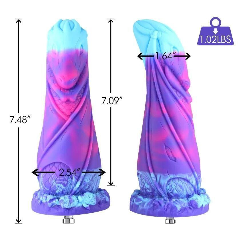 Фалоімітатор для секс-машин Hismith 7.48″ Silicone Dildo HSA139 Monster Series, система KlicLok Sex Aura Київ - фото 2