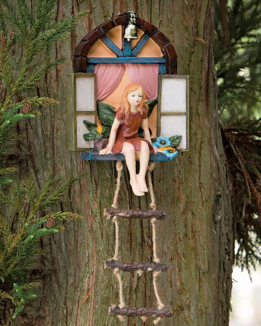 Садовая  фигура Эльфа в окошке. Полистоун Одесса - изображение 1