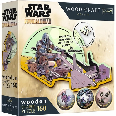 Пазл Trefl Wooden Star Wars Мандалорец - воссоединитесь 160 элементов (5900511201871) Винница - изображение 1