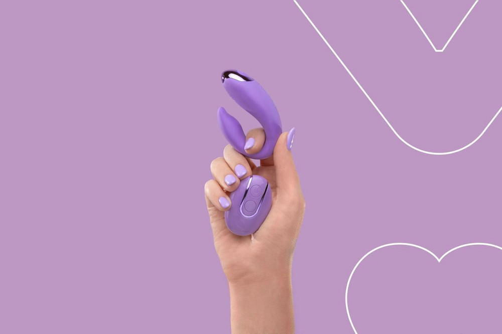 Вібратор для пар FairyGasm PleasureBerry violet, зарядний кейс, пульт ДК Sex Aura Київ - фото 10
