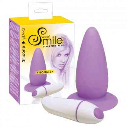 2 в 1 Анальна та вагінальна пробка вібратор Smile Silicone Butt Plug Boogie Німеччина Дніпро