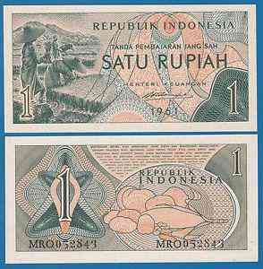 Indonesia Індонезія - 1 Rupiah 1961 Pick 78 UNC Полтава