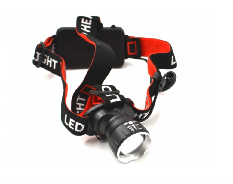 Налобний світлодіодний ліхтар BL-T09B-P90 з оптичним ZOOM, 3 режимами роботи та 2 акумуляторами великої ємності Одеса - фото 2