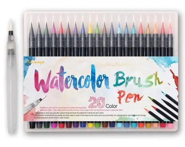 Набір скетч маркерів Touch Smooth на спиртовій основі 12 штук НА ВИБІР + 20 кольорів акварельних маркерів з пензликом Кам'янець-Подільський - фото 2