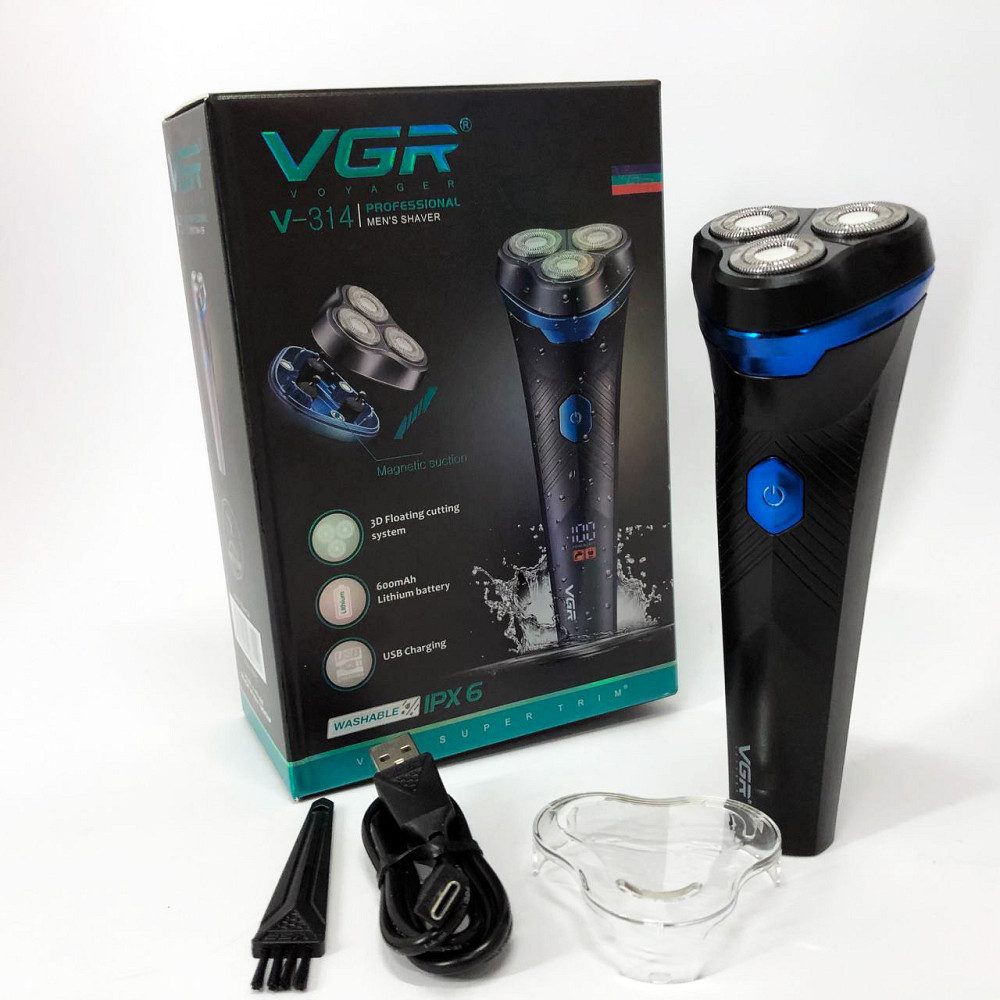Електронна бритва для бороди VGR V-314, Хороші електричні бритви для гоління, Хороша бритва портативна AE-82 Львів - фото 1