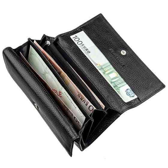 Универсальный кошелек-визитница Черный (ST Leather) Киев
