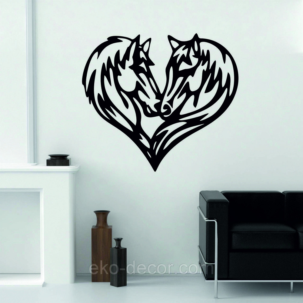 Декоративное настенное Панно «Кони», Декор на стену 90*80 см, Черный Киев - изображение 3