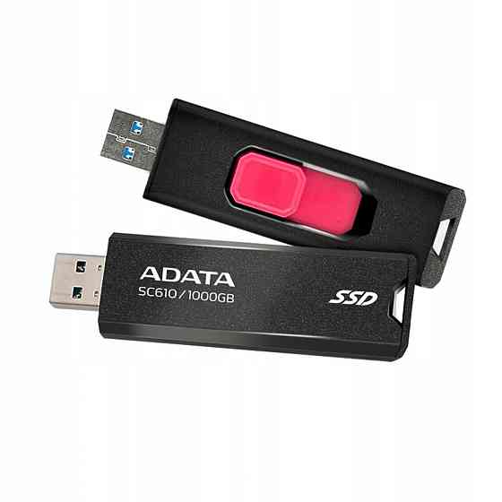 SSD ADATA SC610 1TB USB 3.2  550/500Mb/s Black (SC610-1000G-CBK/RD) Київ