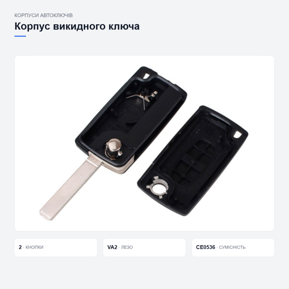Корпус выкидного ключа Peugeot Киев - изображение 7