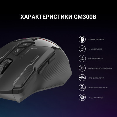 Мышка GamePro GM300B USB Black (GM300B) Винница - изображение 8