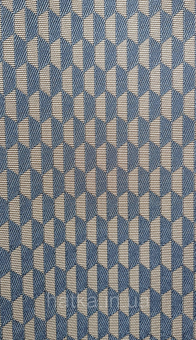 Шпалери вінілові на флізеліні AdaWall Omega1.06х10 геометрія 3д фігури роми смуги сині золотисті 23208-6 Київ - фото 2