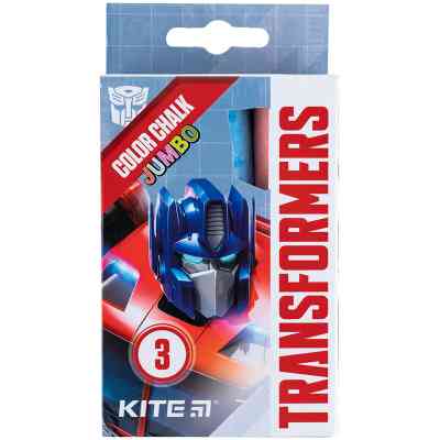 Мел Kite цветные Jumbo Transformers, 3 цвета (TF24-077) Винница
