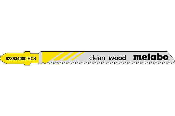 Пилкове полотено для лобзиків Metabo «CLEAN WOOD», 74/ 2,5 мм 623634000 Коломыя