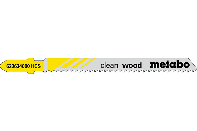 Пилкове полотено для лобзиків Metabo «CLEAN WOOD», 74/ 2,5 мм 623634000 Коломыя - изображение 1